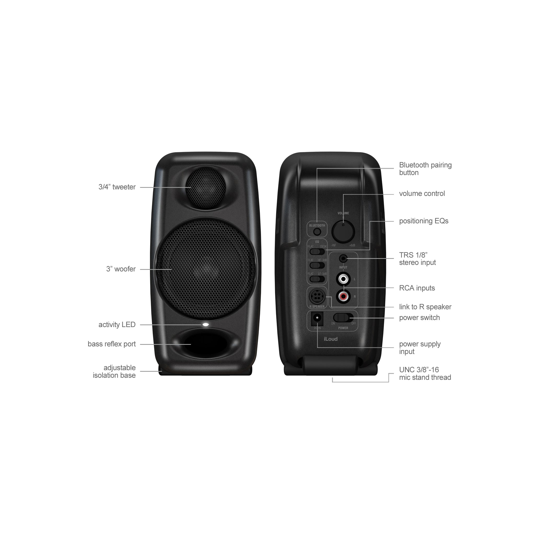IK Multimedia iLoud Micro Monitor Pair, Black – Swee Lee Singapore