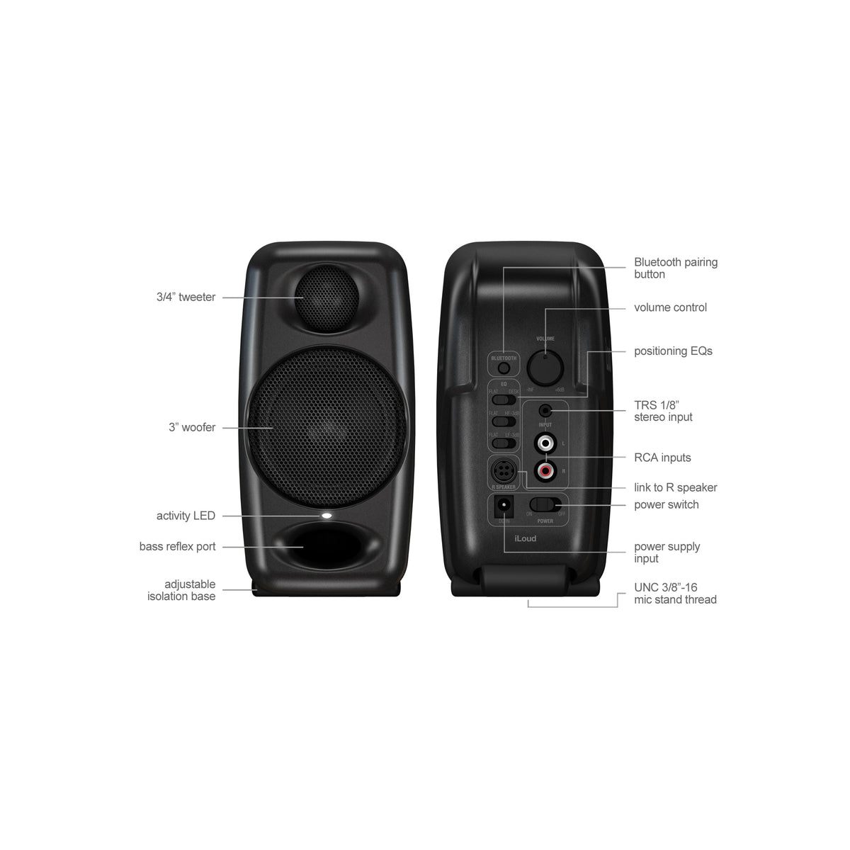 IK Multimedia iLoud Micro Monitor Pair, Black – Swee Lee Singapore