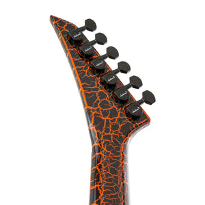 Jackson X Series Soloist SLX Crackle Electric Guitar, Laurel FB, Orange Crackle