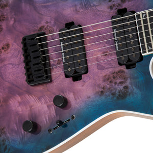 Jackson Pro Series Soloist SL7P HT MAH Electric Guitar, Ebony FB, Northern Lights