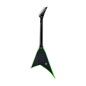 Jackson X series Rhoads RRX24 Electric Guitar, RW FB, Black w/Neon Green Bevels