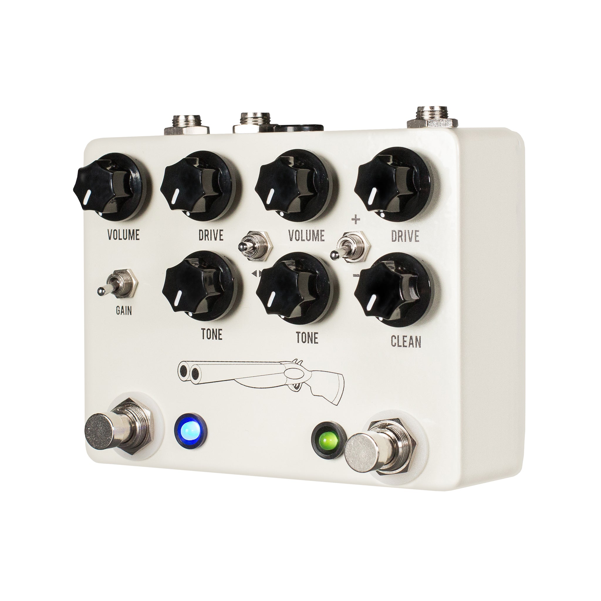 ギター JHS Pedals Double Barrel V4 JHS Double Barrel V4 2-in-1 Dual Overdrive Guitar Effects Pedal