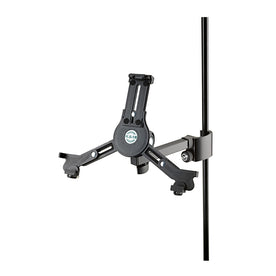 K&M 19791 Universal Tablet PC Holder With Clamping Prism (Black)