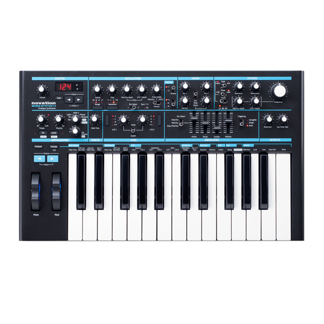 Novation Bass Station II Classic Analogue Bass Synth w/ Digital