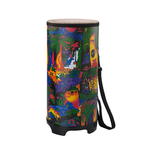 Remo KD-0010-01 10inch Kids Percussion Tubano Drum, Fabric Rain