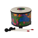Remo KD-5080-01 10inch Kids Percussion Floor Tom Drum, Fabric Rain Forest