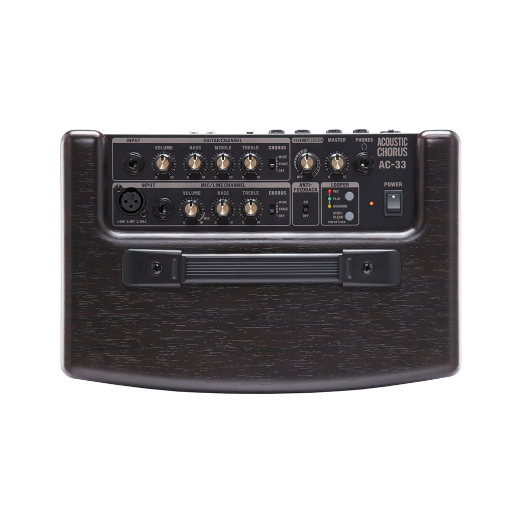 Roland AC-33-RW Acoustic Guitar Amplifier, RW – Swee Lee Roland AC-33-RW Acoustic Guitar Amplifier, RW – Swee Lee