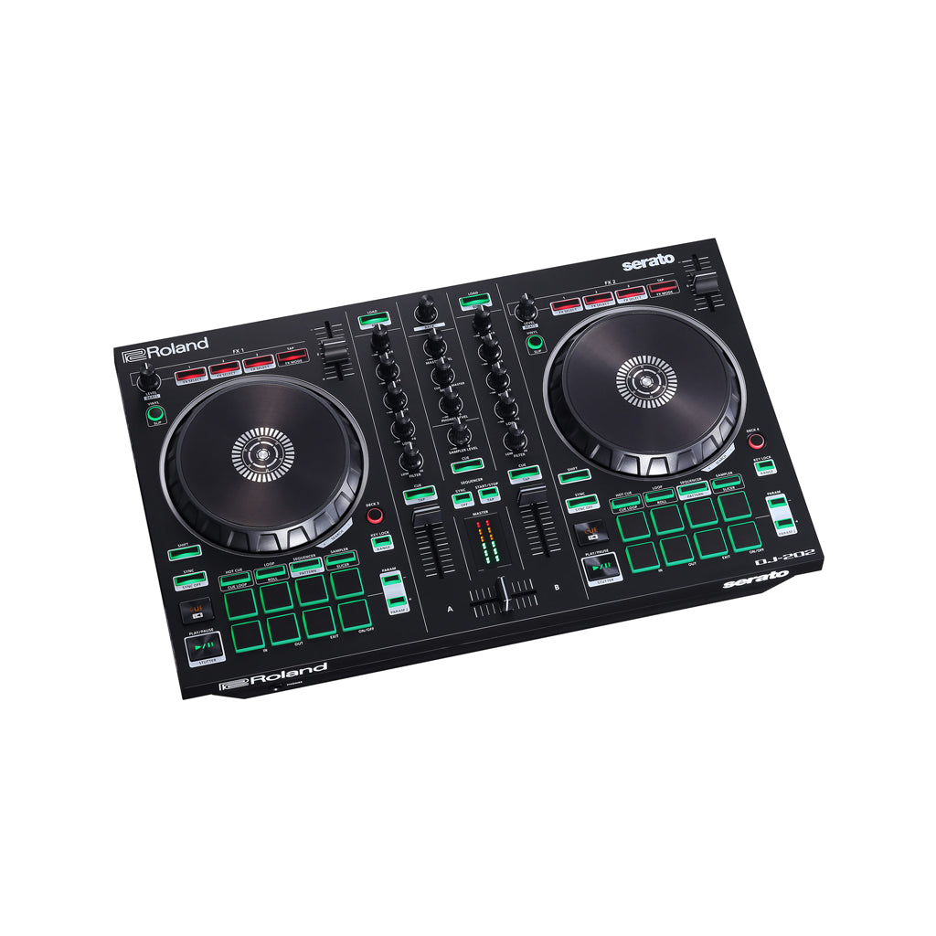 Roland DJ-202 2-channel Serato DJ Controller with Drum