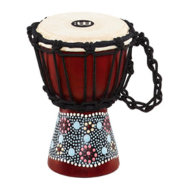 MEINL Percussion HDJ8-XXS 4 1/2 x 8inch African Style Mini Djembe, Flower Design