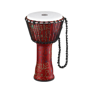MEINL Percussion PADJ1-M-F 10inch Rope Tuned Travel Series Djembe, Synthetic Head, Pharaoh's Script