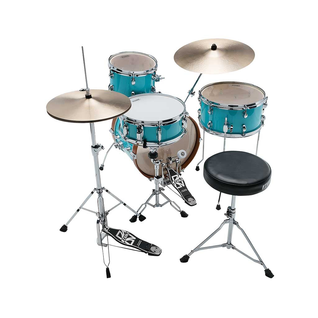 TAMA LJK48H4-AQB Club-JAM Kit 4-Piece w/ Hardware+Throne, Aqua