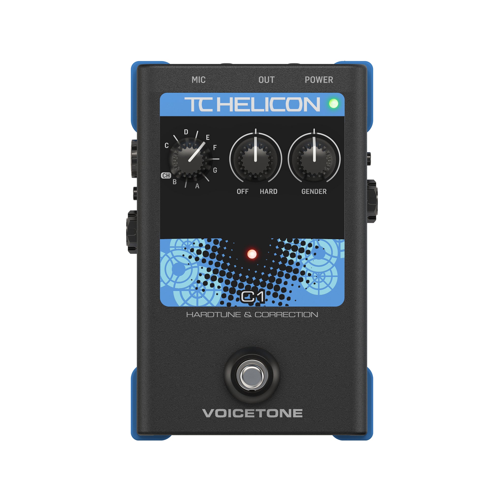 TC-Helicon VoiceTone C1 Pitch Correction Vocal Effects Pedal