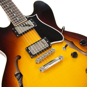 Heritage Standard H-535 Semi-Hollow Electric Guitar with Case, Original Sunburst