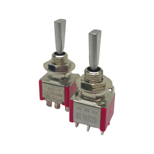 Allparts EP-0080-010 Chrome On-On-On Mini Switch