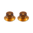 Allparts PK-0140-022 Vintage Style Amber Bell Knobs, Set of 2