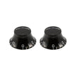 Allparts PK-0140-023 Black Bell Knobs, Set of 2