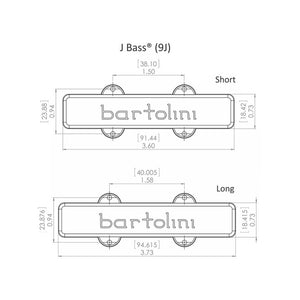 Allparts PU-1220-023 Bartolini 9J Jazz Bass Pickups