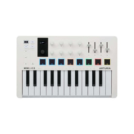Arturia MiniLab 3 MIDIキーボード ホワイト Arturia MiniLab Mk3 25 Slim-Key Controller, White – Swee Lee Singapore
