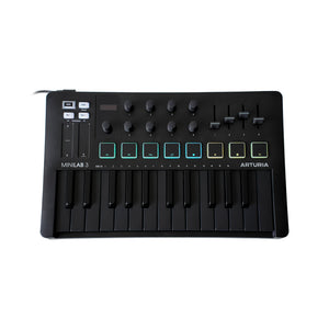 Arturia Minilab Mk3 25 Slim-Key Controller, Deep Black