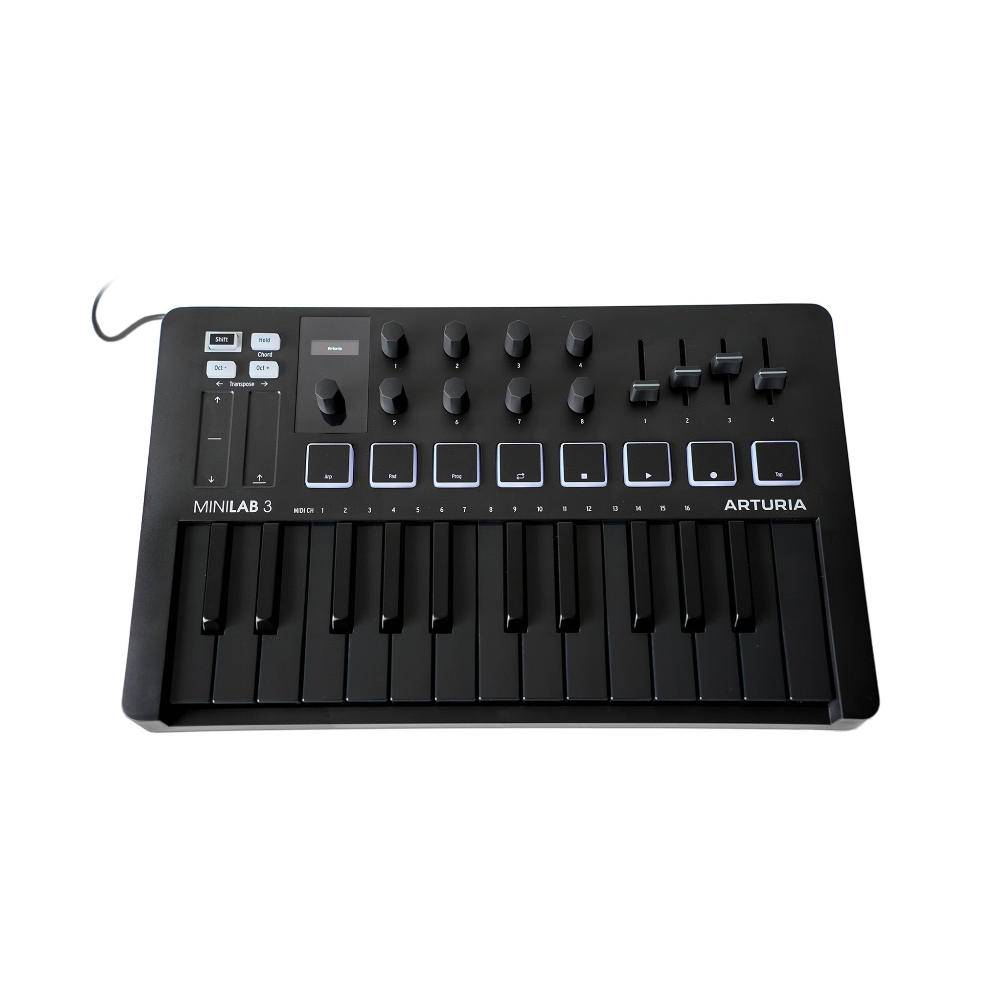 Arturia Minilab Mk3 25 Slim-Key Controller, Deep Black – Swee Lee