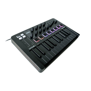 Arturia Minilab Mk3 25 Slim-Key Controller, Deep Black