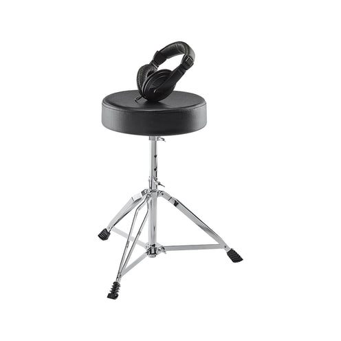 Alesis Drum Throne and Headphones Essentials Bundle
