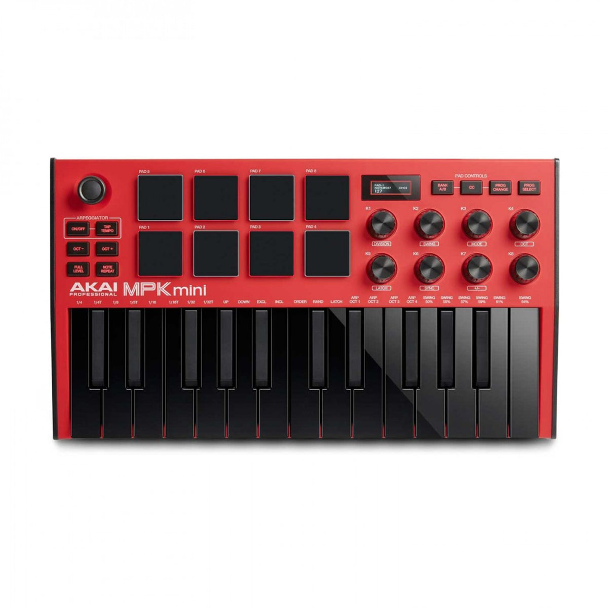 Akai MPK Mini Mk3 Compact Keyboard Controller, Red – Swee Lee