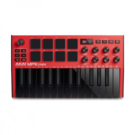 Akai MPK Mini Mk3 Compact Keyboard Controller, Red – Swee Lee