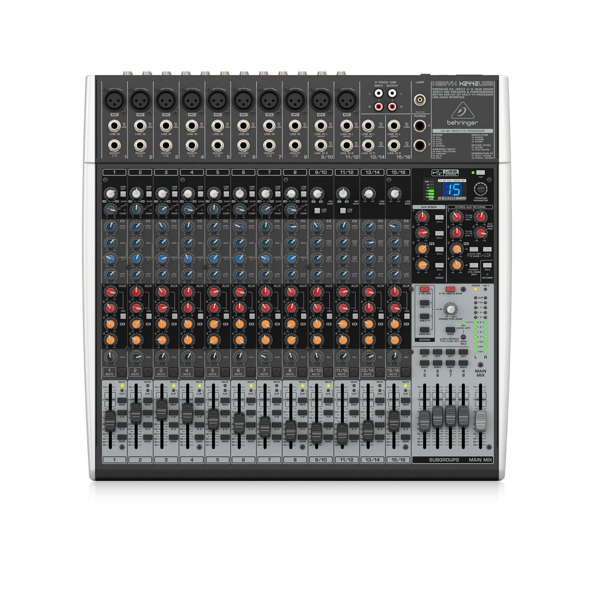 ジャンク BEHRINGER XENYX QX2442USB 中古現状品 Amazon.com: Behringer XENYX QX2442USB Premium 24-Input 4/2