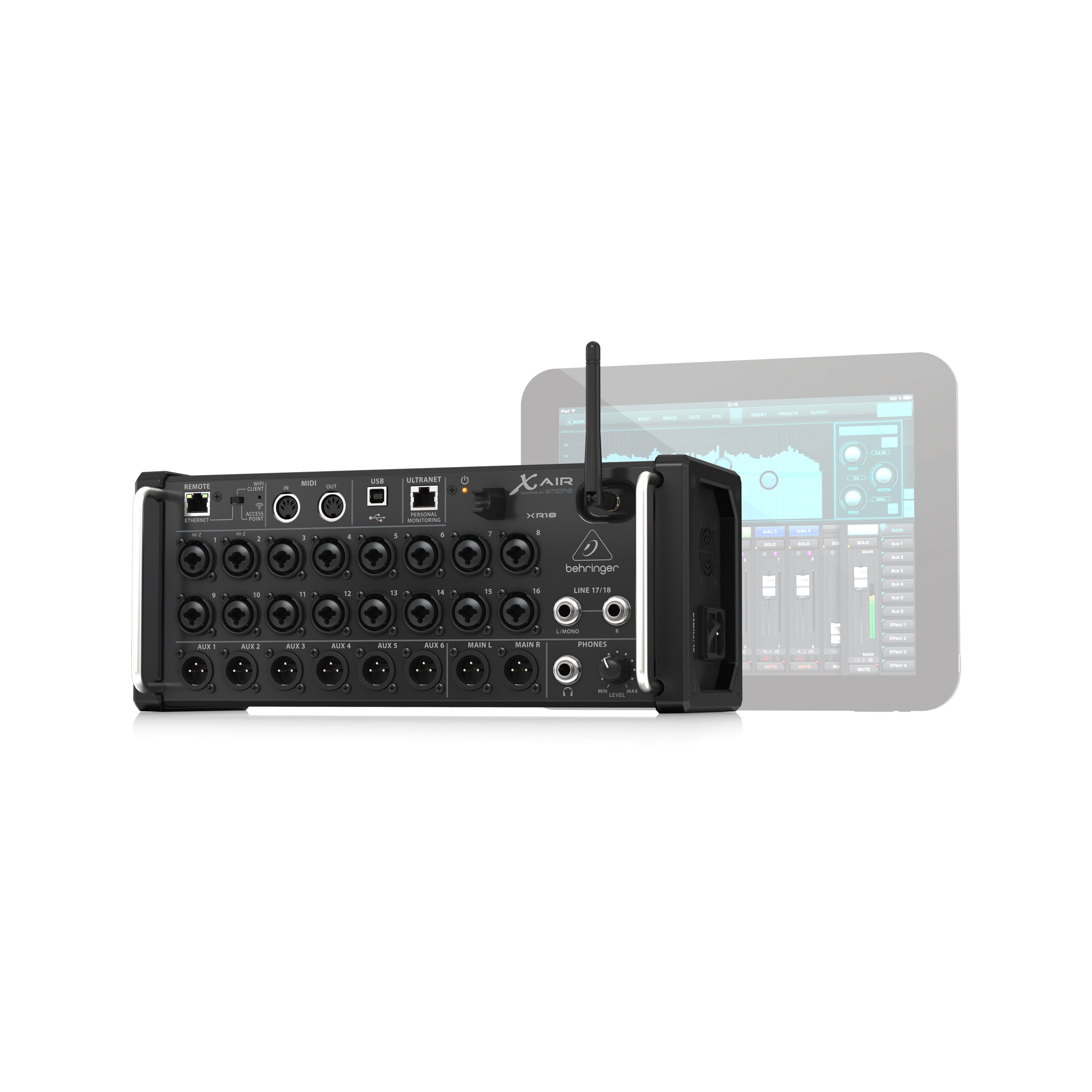 Behringer X AIR XR18 オーディオインターフェイス Behringer XR18 X Air 18-Channel Tablet-Controlled Digital Mixer