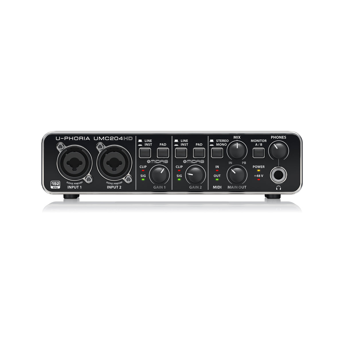 配信機器・PA機器・レコーディング機器 BEHRINGER U-PHORIA UMC204HD 配信機器・PA機器・レコーディング機器 BEHRINGER U-PHORIA