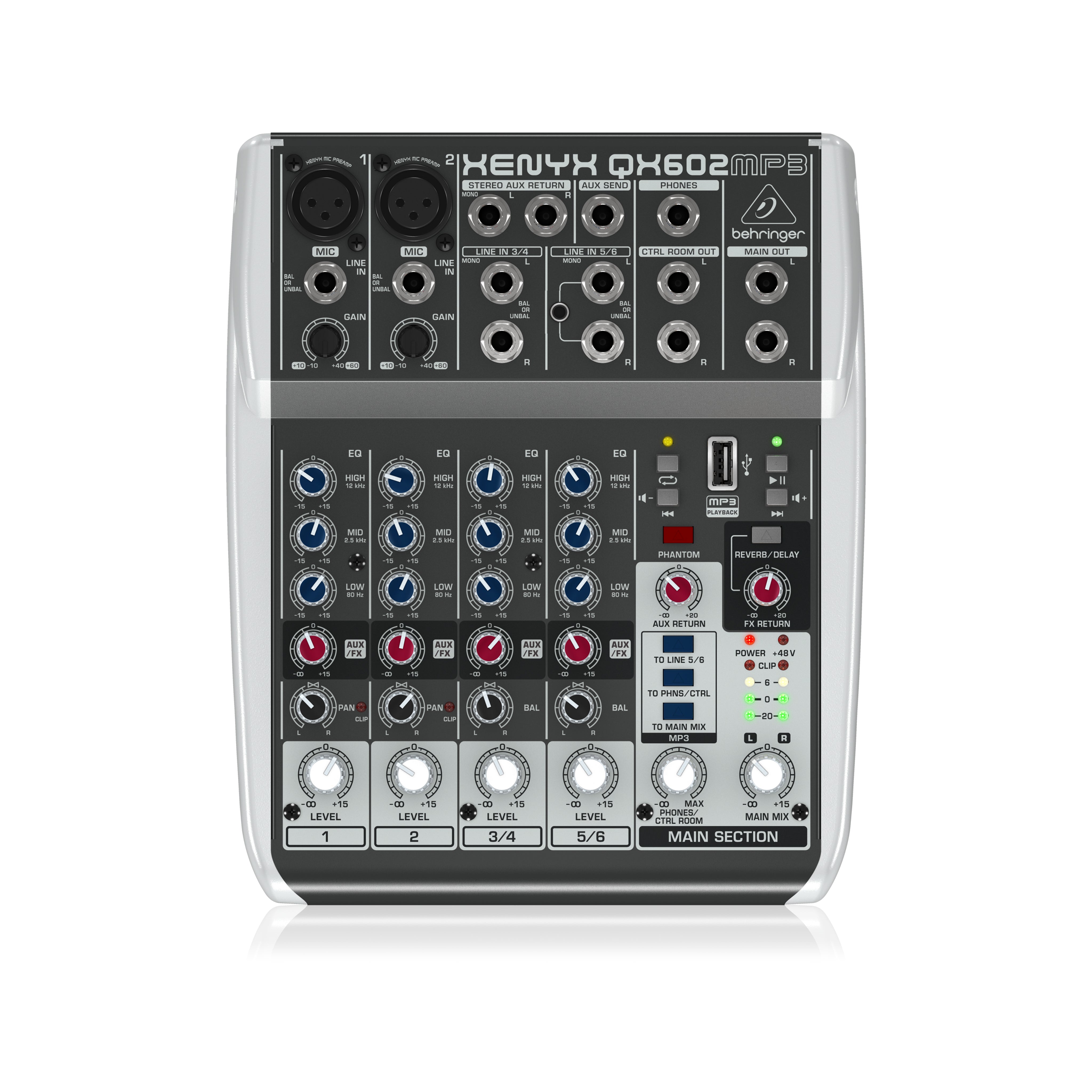 Behringer QX602MP3 Xenyx Mixer w/ USB MP3 Playback – Swee Lee