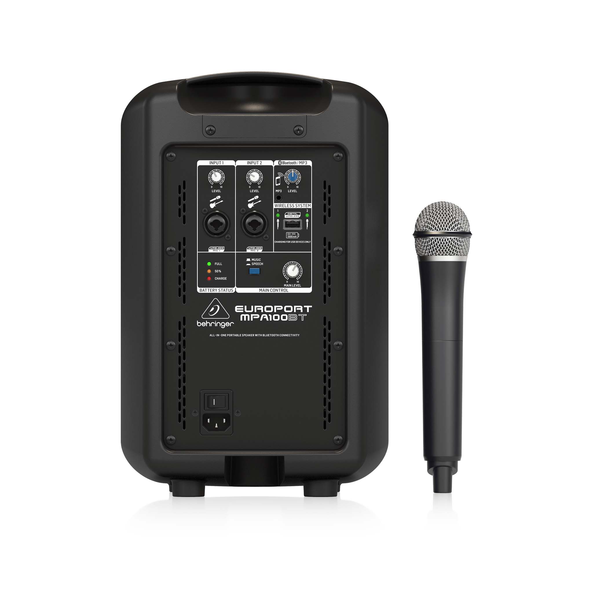 Behringer Europort MPA100BT 100W Speaker with Microphone – Swee