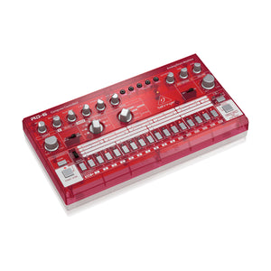 Behringer RD-6-SB Analog Drum Machine, Red Translucent