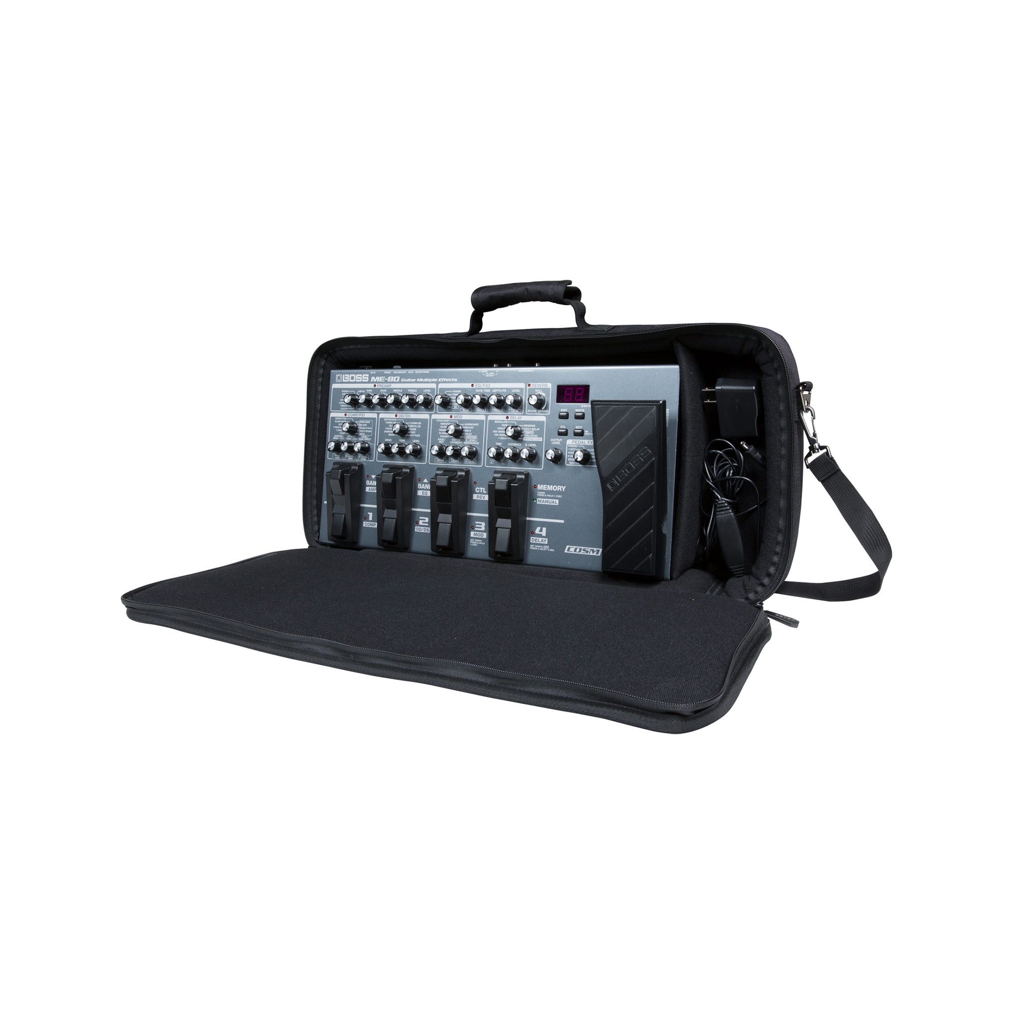 [BOSS] マルチエフェクツバッグ CB-ME80 ブラック BOSS - CB-ME80 | BOSS ME-90/ME-80/GT-1000/GX-100 Bag