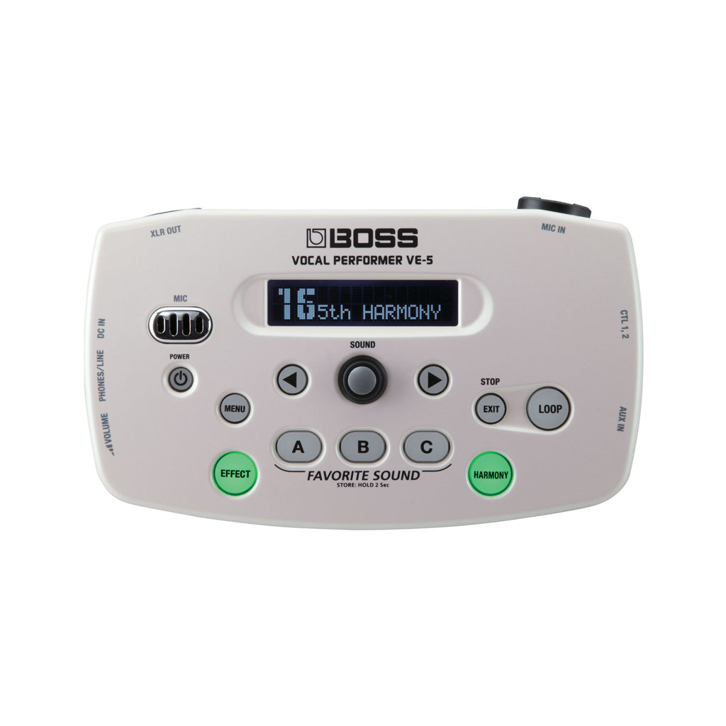 BOSS VE-5 Vocal Performer, White – Swee Lee Singapore
