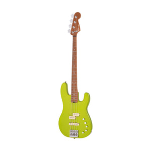 Charvel Pro-Mod San Dimas Bass PJ IV Bass Guitar, Maple FB, Lime Green Metallic