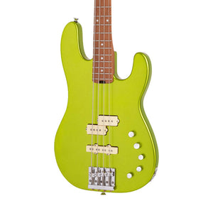 Charvel Pro-Mod San Dimas Bass PJ IV Bass Guitar, Maple FB, Lime Green Metallic