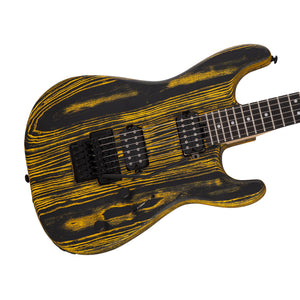 Charvel Pro-Mod San Dimas Style 1 HH Floyd Rose Ash Electric Guitar, Ebony FB, Old Yella