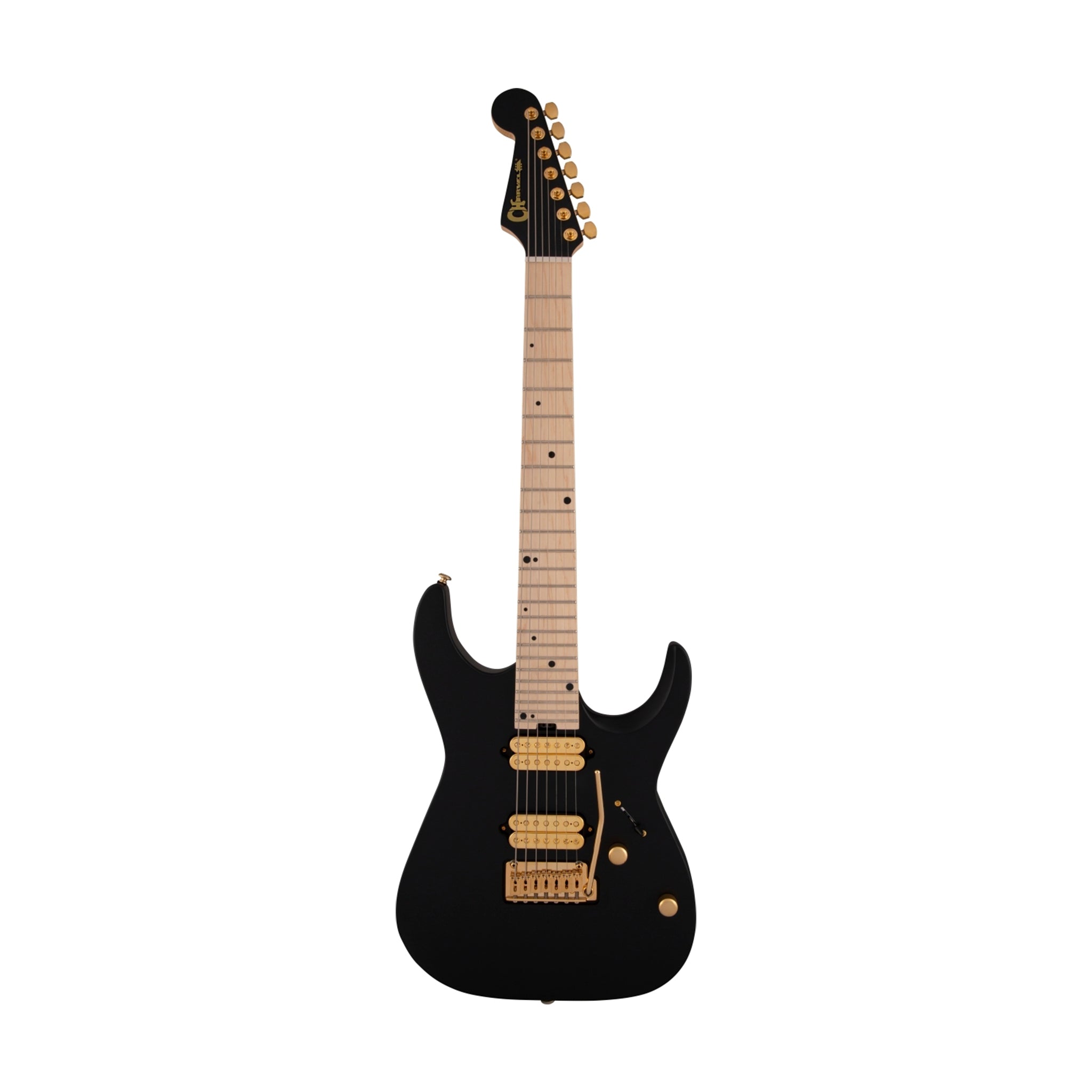 Charvel Pro-Mod Angel Vivaldi DK24 7-String Electric Guitar, Satin Black