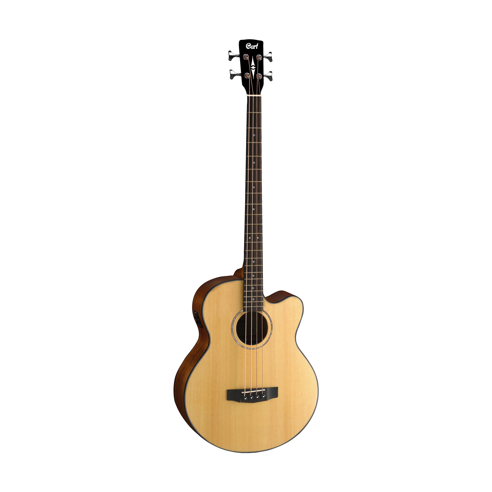 Cort AB850F-NAT Acoustic Bass Guitar w/Bag, Natural