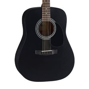 Cort AD810-BKS Acoustic Guitar w/Bag, Black Satin