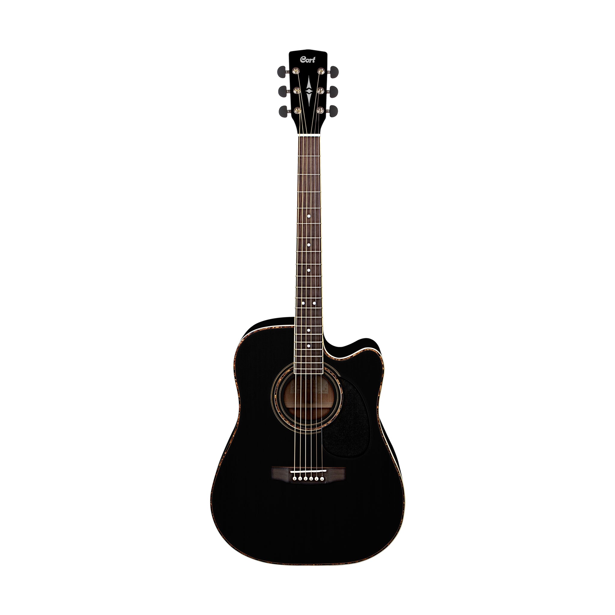 Cort AD880CE-BK Acoustic Guitar w/Bag, Black