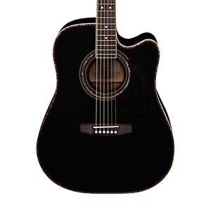 Cort AD880CE-BK Acoustic Guitar w/Bag, Black