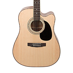Cort AD880CE NS Acoustic Guitar w/Bag, Natural Satin