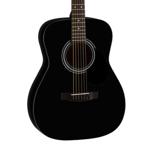 Cort AF510-BKS Acoustic Guitar w/Bag, Black Satin