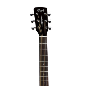 Cort AF510-BKS Acoustic Guitar w/Bag, Black Satin