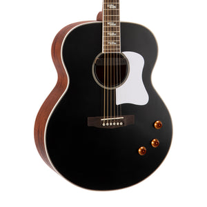 Cort CJ-Retro Jumbo Acoustic Guitar w/Gig Bag, Vintage Black Matt