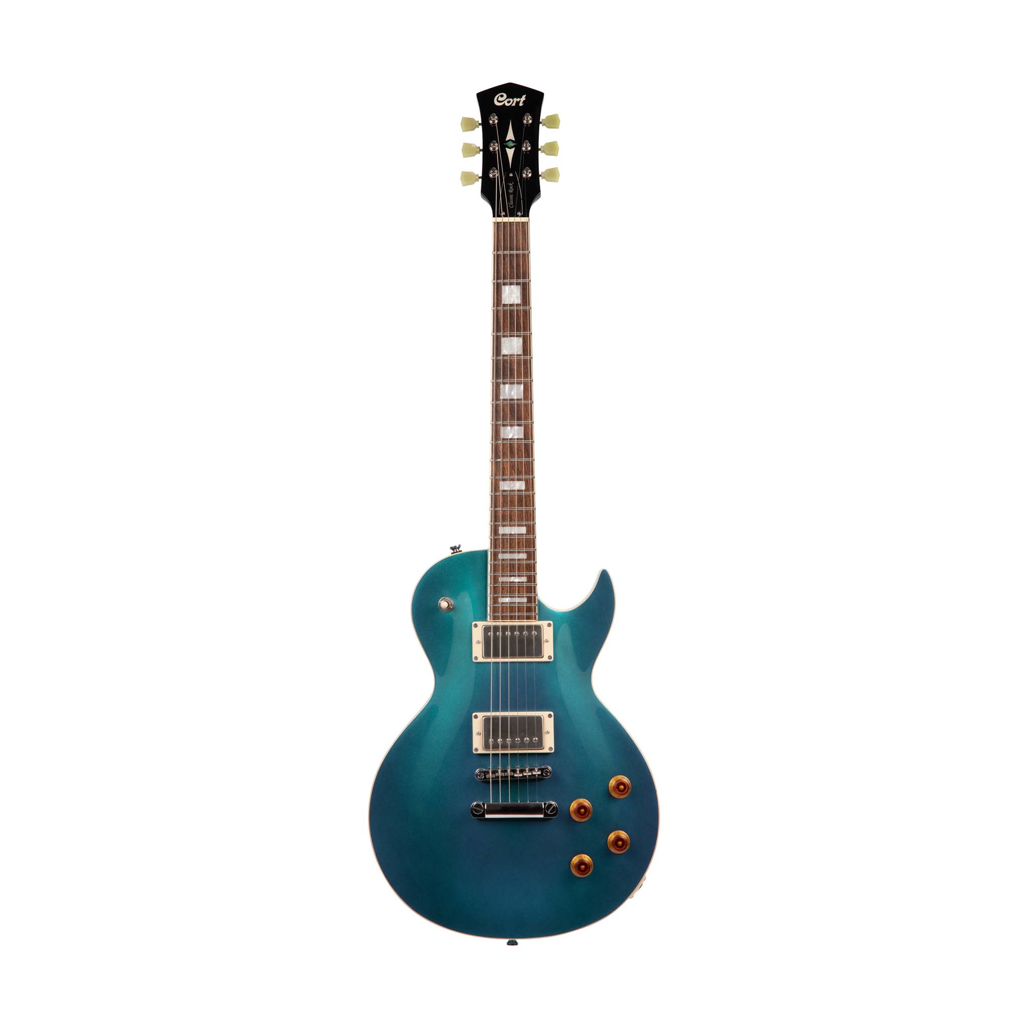Cort CR200-FBL Electric Guitar, Flip Blue