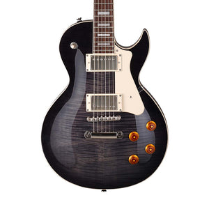 Cort CR250-TBK Electric Guitar, Trans Black